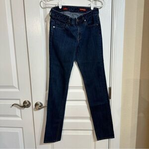 💚 A20-Express Mia Ultra Skinny Womens Size 0R Dark Wash Denim Skinny Jeans